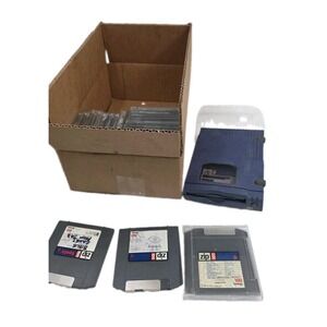 Iomega Z100S2 100MB External SCSI Blue Zip Drive no Power Adapter +20 disc